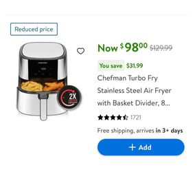 AIR FRYER NEW 8 QUARTS STILL ON BOX (O.B.O.)