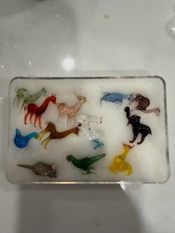 Hand blown glass animals