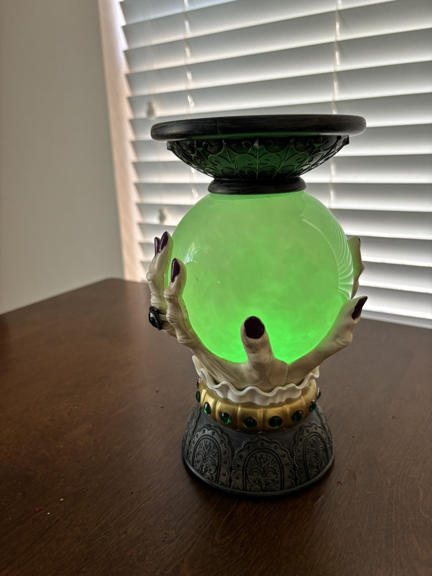 Fortune Teller Crystal Ball Jar Candle Holder 
