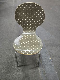 Black Polka Dot Accent Chair