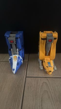 1991 Bandai Megazord triceratops and sabertooth tiger lehs