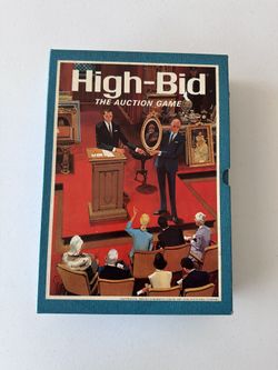 Vintage 1965 High-Bid The Auction Game 3M Bookshelf Games RARE