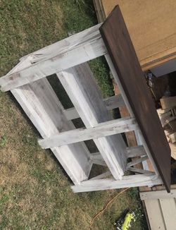 Freshly built Farmhouse Style entry/console table.