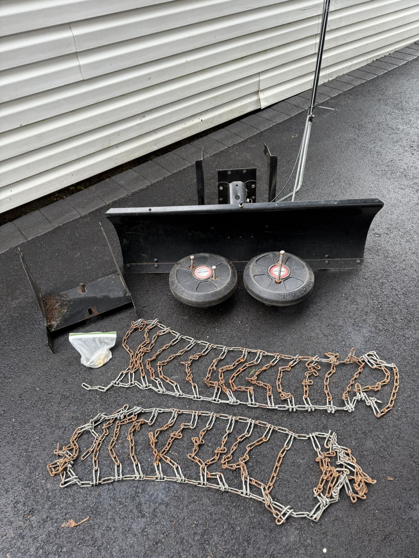 Craftsman Ride On Mower Plow Setup With Extras