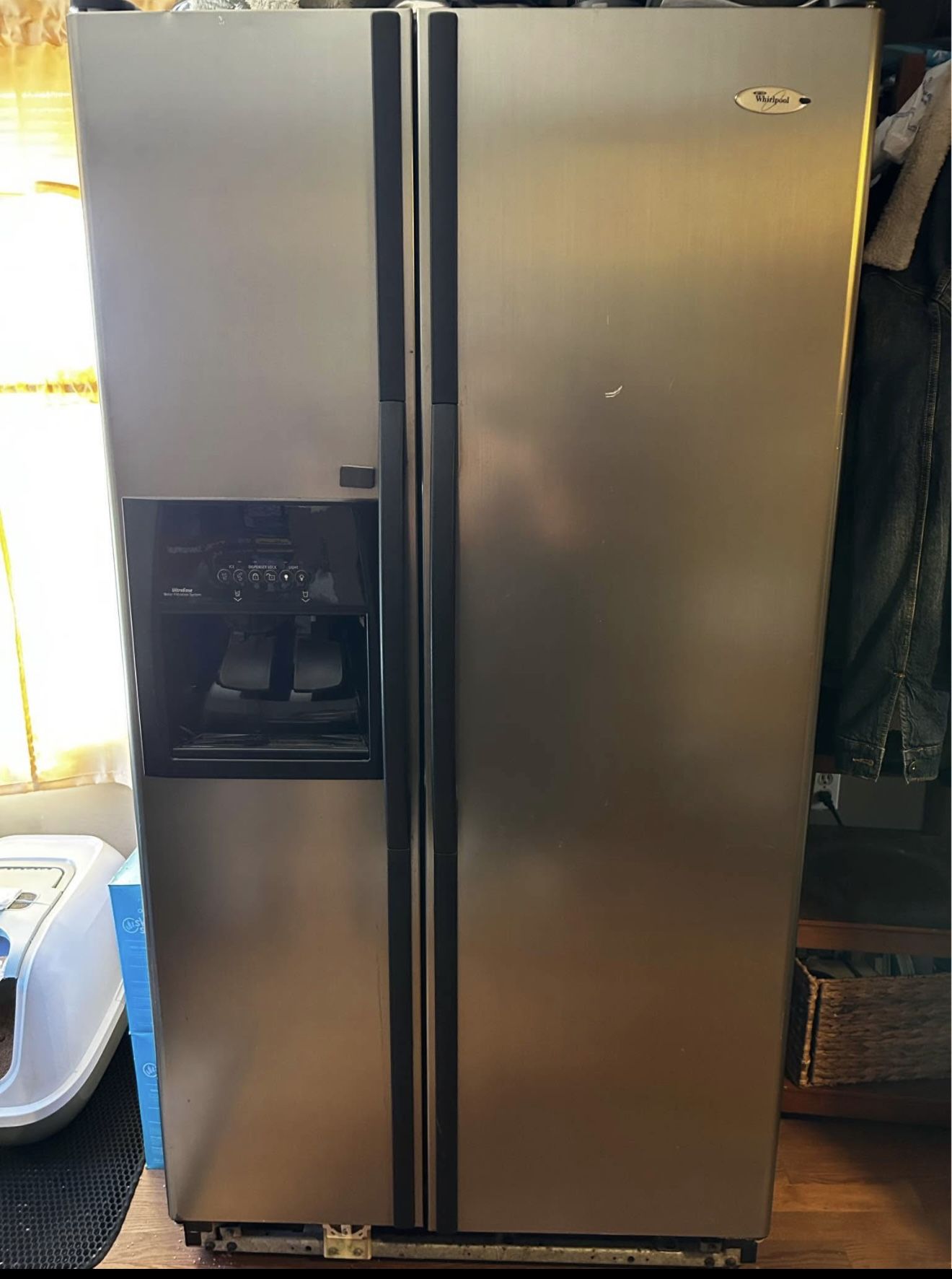side by side fridge whirlpool