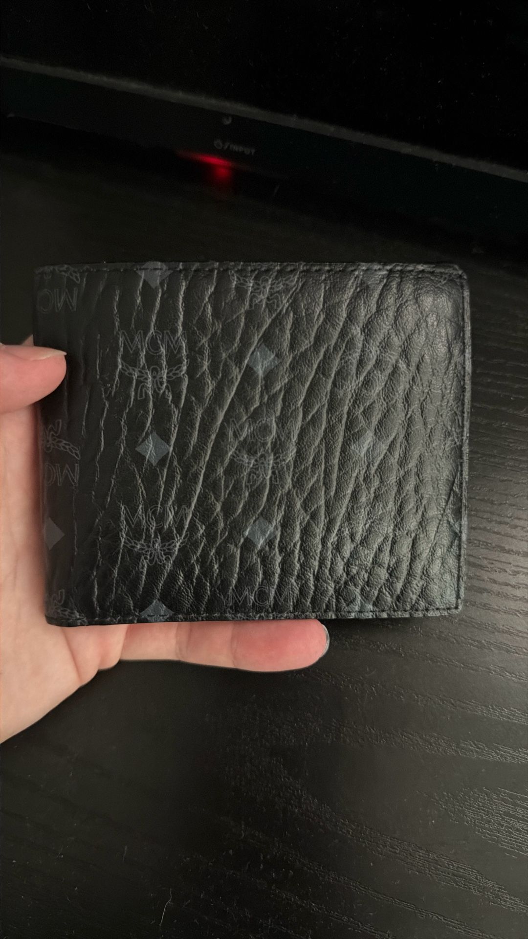 MCM Black Bifold Visetos Wallet