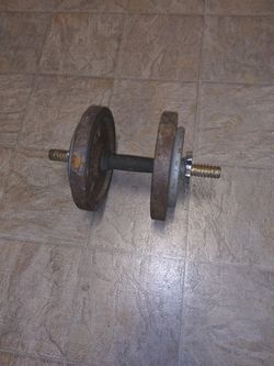 Dumbell bar plus 30 lbs weights