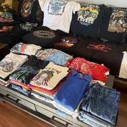 Vintage Shirts Lot 170+ Nike, Disney, Biker, Sports, Jeans, etc