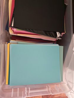 Cardstock bin