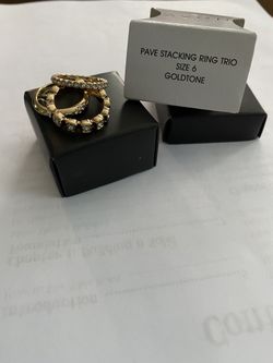 Pave Stacking Ring Trio