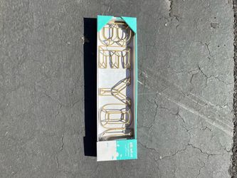 Gold Metal 'BE YOU' Wall Art