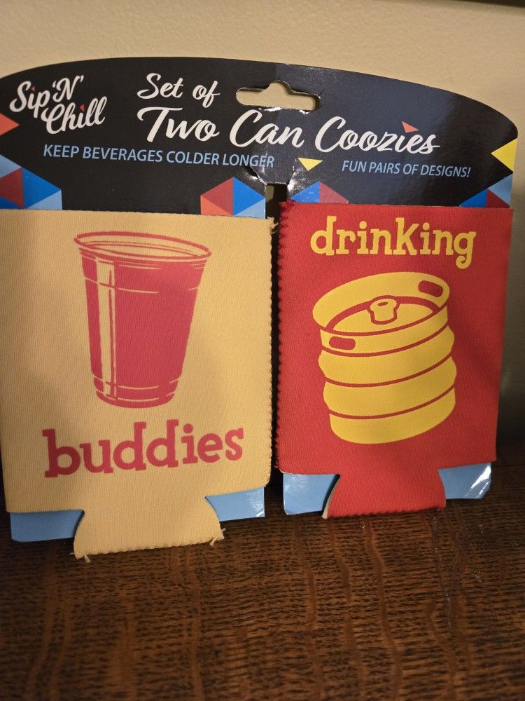 4 NEW COOZIES