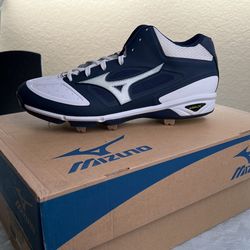 Mizuno IC Mid Baseball Cleats Size 10