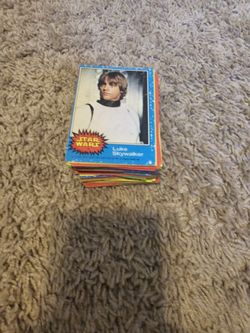 82 First Edition Star Wars Cards