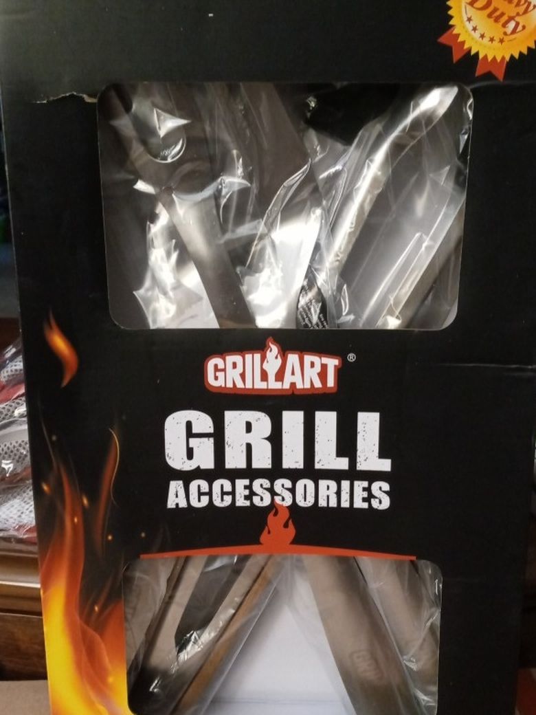 GRILLART Heavy Duty BBQ Grill Accessories