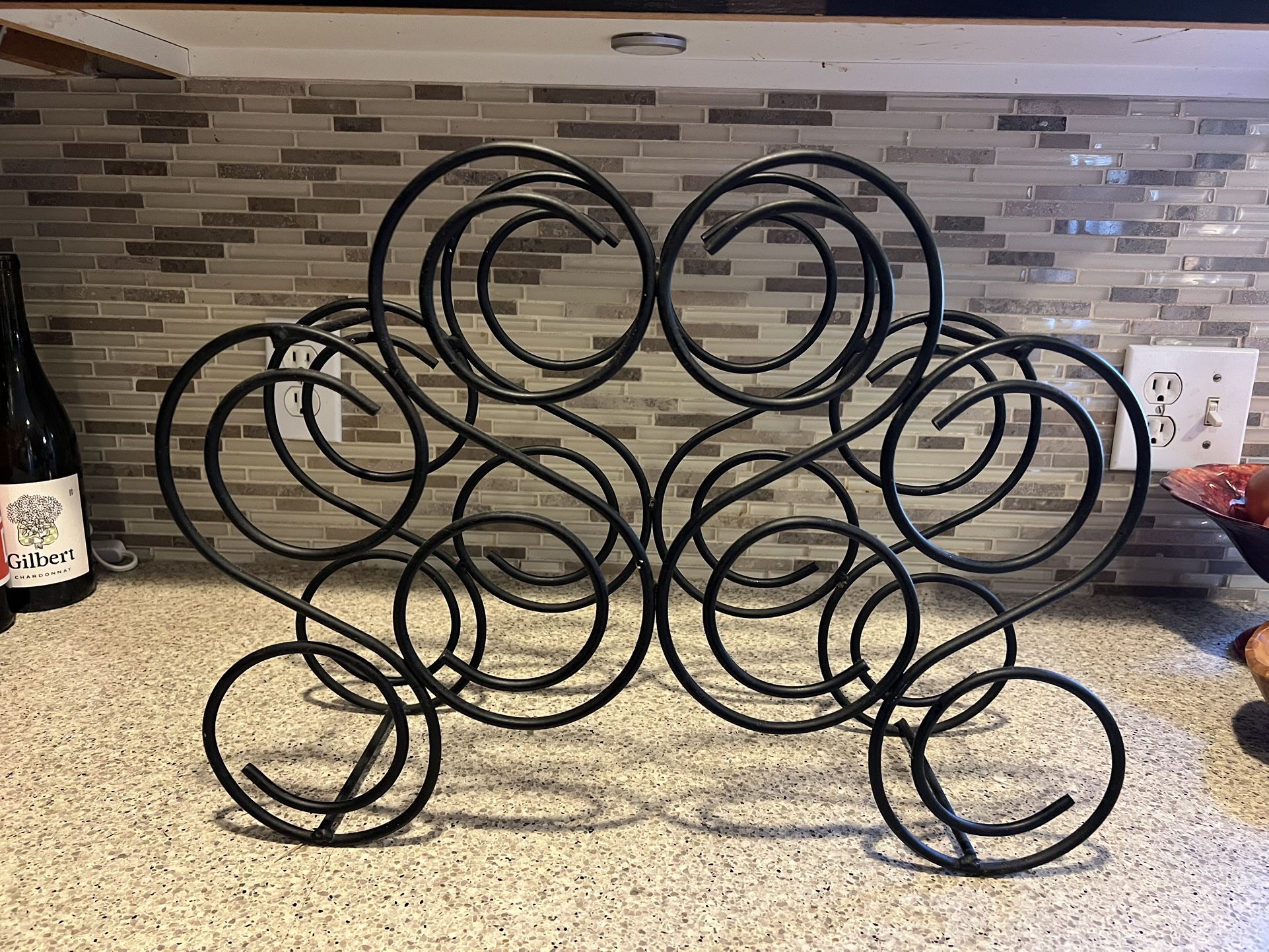 Black Iron 8 Bottle Wine Rack