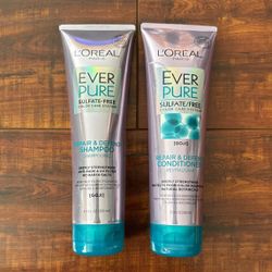 L’oréal Paris EVER PURE SULFATE FREE Repair And Defend Shampoo And Conditioner: 8.5 oz Each (2 For $12)