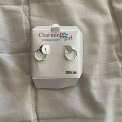 Small New Silver Hoop Earrings 