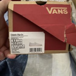 White Vans Men Size 8.5 / Women 10.0