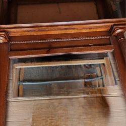 Antique Tiger Oak Fireplace Mantle 