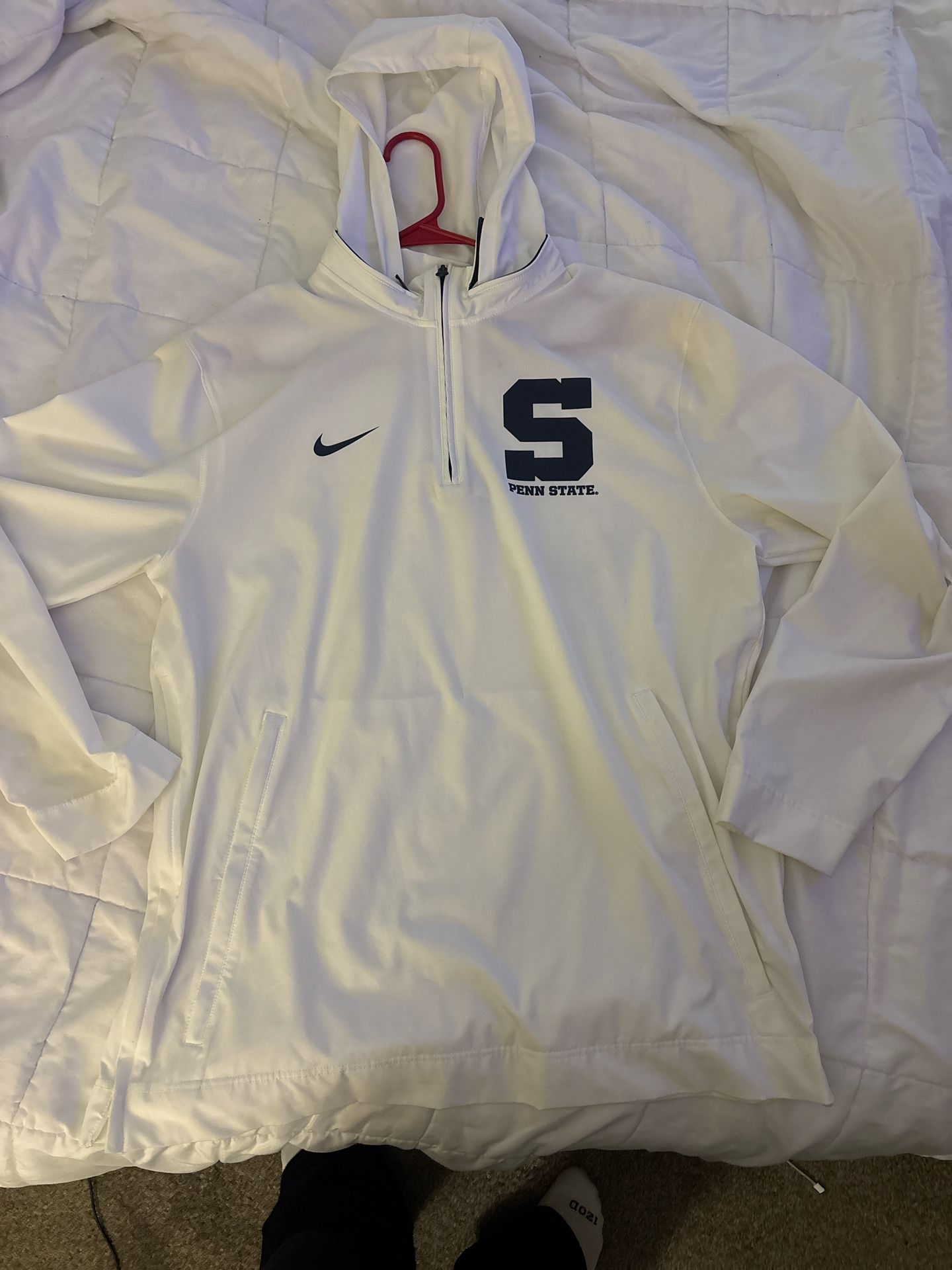 White and blue Nike Penn State hoodie