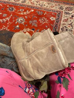 EMU Ridge Boot Beige Lamb Fleece Lined Women's Size 9