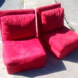 2 Red Velvet ♥️ Sofa Seats 