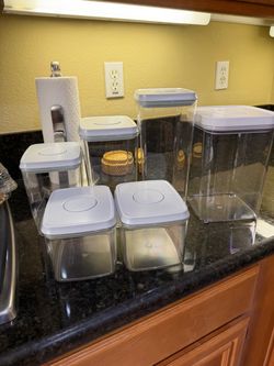 6-Piece Airtight Pantry Container Set – 5 Ankou + 1 OXO Pop Containers