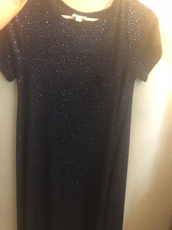 Blue sequined xs lularoe Carly