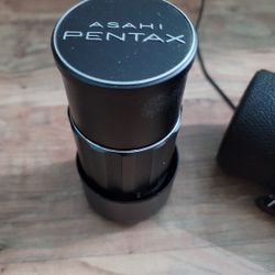 Asahi 200mm Telescopic Lens With Case And Caps