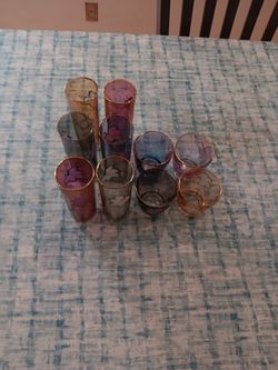 10 Vintage Color Glasses