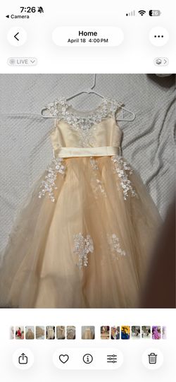 Tan/apricot dress $45