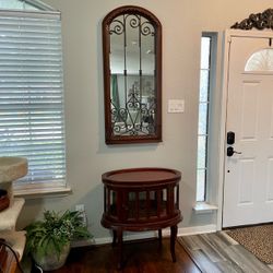 Vintage Accent Table and Mirror
