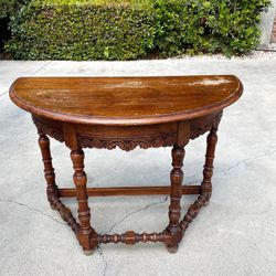 Mid Century Modern Geo S Hunt Wood Console Table