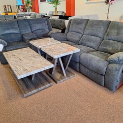 76504 -- Sofa And Love Seat Reclinig 