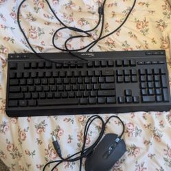 Gamer keyboard and mouse