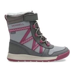 Merrell Grey & Purple Snow Crush 2.0 Waterproof Snow Boot Youth Size 12