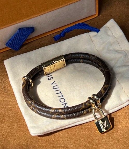 Classic vintage printed small cowhide canvas bracelet, brown small cowhide bracelet, unisex couple style