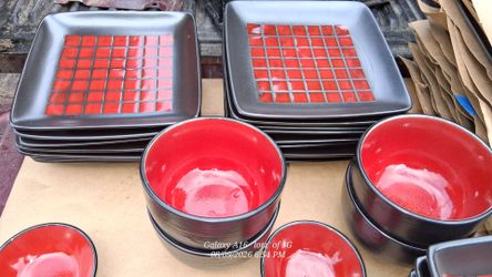 43 Piece Stoneware Dish Set