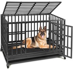 SHUSHIM Heavy Duty Dog Crate