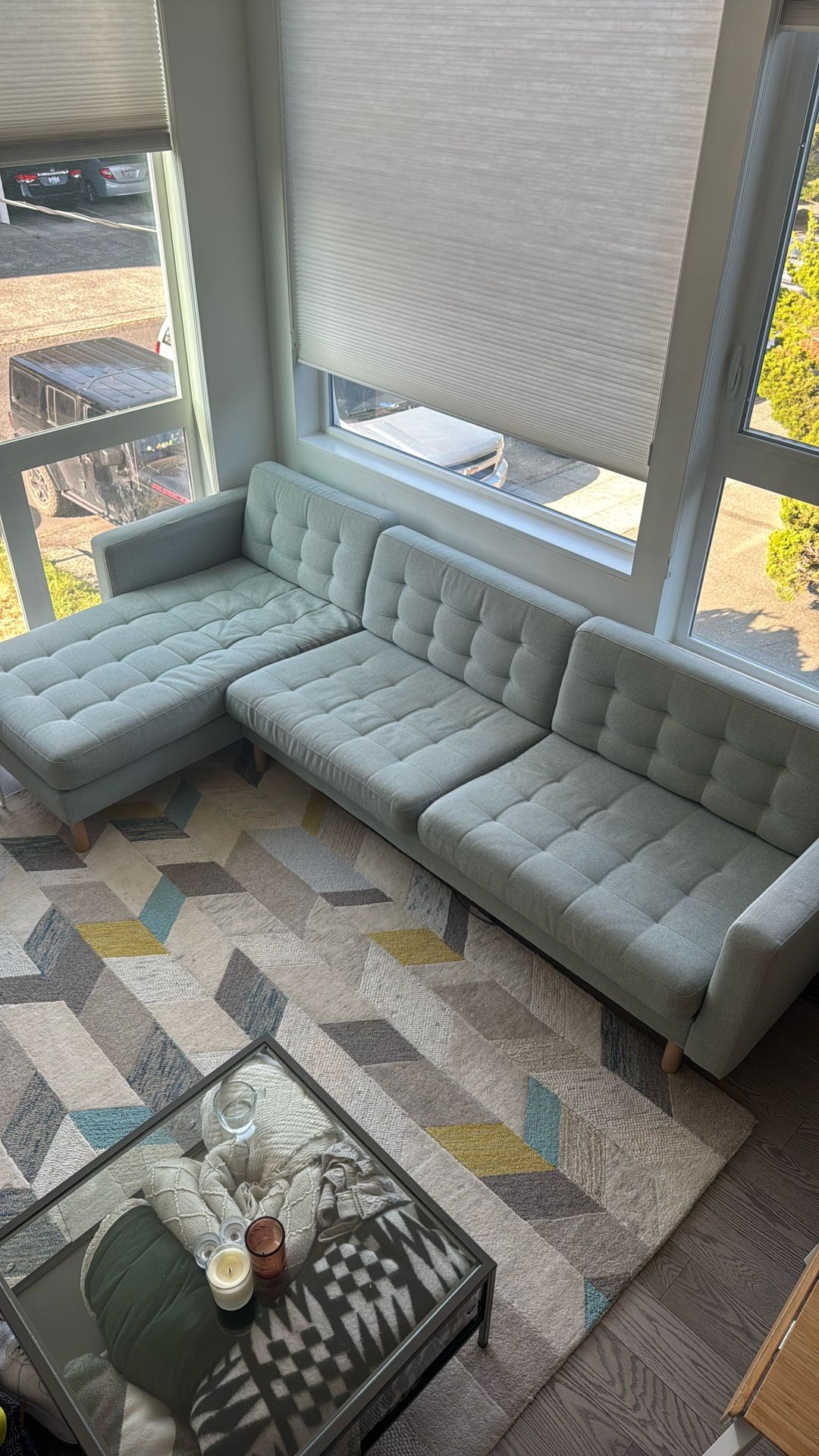 IKEA Sectional Couch and Armchair (MORABO)
