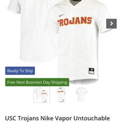 USC Nike Vapor Baseball Jersey (White)