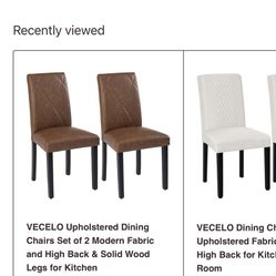 🔥 Brand New Dining Chairs – Set of 2 (Modern Brown) 🔥