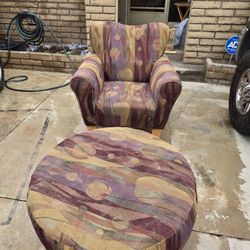 Armchair And Ottoman 