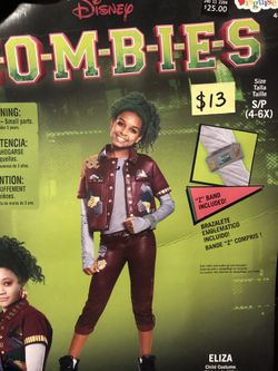 NEW Eliza (ZOMBIES Disney) Halloween Costume size small 4-6X