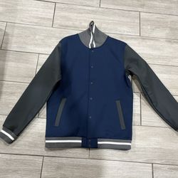 Nike Team Classic Varsity Letterman Jacket  Men's size Medium DJ5971-419 Navy 