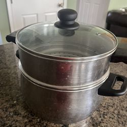 Stainless Steel Pot non stick container with steamers