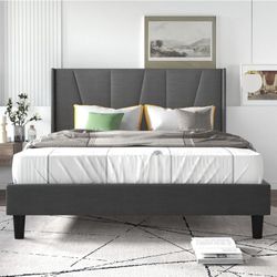 Full Size Platform Bed (No Mattress)