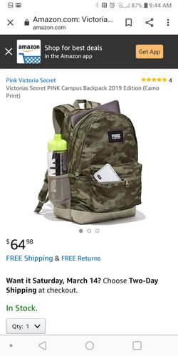 Pink campus backpack