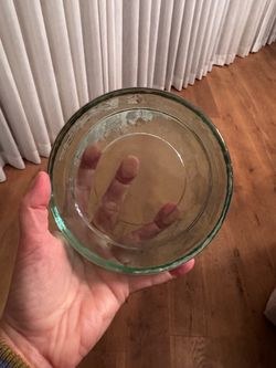 Clear Glass Candle Holder